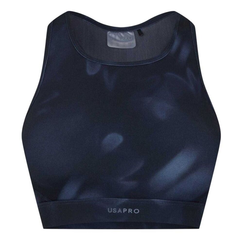 USA Pro Womens/Ladies Core Sports Bra / Black